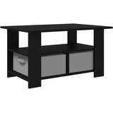  Klubska miza Črna Orehovina 77 x 55 x 42 cm Konstruiran les, (5000295404) | Shoptok.si