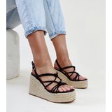 Gemre Black wedge sandals Mara | Shoptok.si