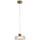  LED luster na sajli NIMBUS LED/8W/230V 3000K zlatna/prozirna, prečnik 20 cm | Eponuda.com