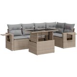 vidaXL 6-dijelni set vrtnih sofa s jastucima bež od poliratana | shoptok.hr