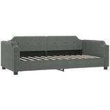 vidaXL Izvlečna dnevna postelja s predali temno siva 90x200 cm blago | Shoptok.si