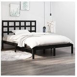  Za krevet od masivnog drva crni 140 x 190 cm | shoptok.hr