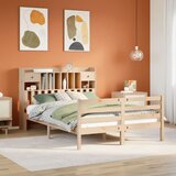 vidaXL Krevet s regalom za knjige bez madraca 140x190 cm od borovine Cijene