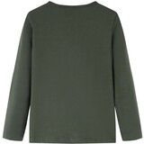  Dječja majica dugih rukava kaki 128 | shoptok.hr