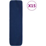 vidaXL Preproge za stopnice 15 kosov 75x20 cm mornarsko modre nedrseče | Shoptok.si