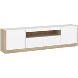 Modern Living Tv-element Calima, Bela, Barva Hrasta | Shoptok.si