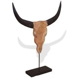  Skulptura bikove lobanje iz tikovine 66x15x88 cm, (21826822) | Shoptok.si