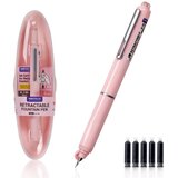 Writech Nalivno pero Retractable Click + 5 črnilnih vložkov, roza | Shoptok.si