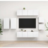 8-dijelni set TV ormarića bijeli od iverice Cijene