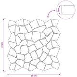 Mozaik pločice Svjetlosiva 30 x 30 cm Mramor | shoptok.hr
