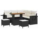  Sjedeća garnitura za vrt 8 kom. Crna poliratan 90 x 55 x 71 cm | Shoptok.si