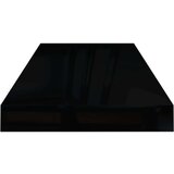 vidaXL plutajuće zidne police 4 kom sjajne crne 60 x 23,5 x 3,8 cm MDF | shoptok.hr