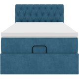 vidaXL okvir kreveta s madraca tamnoplavi 80x200cm baršunasti | shoptok.hr