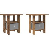  Noćni ormarić s ladicama 2 pcs Staro drvo 41 x 40 x 45 cm | Eponuda.com