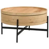 Klubska Miza Malabo, Barve Hrasta, Ø 80cm