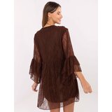 Italy Moda Dress-MI-SK-62435.16-brown | Shoptok.si