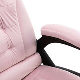  Masažna uredska stolica ružičasta baršunasta | shoptok.hr