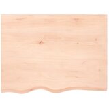  Zidna polica 80 x 60 x (2 - 6) cm neobrađena masivna hrastovina | Eponuda.com