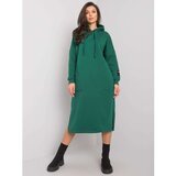 Fashion Hunters Dark green sweatshirt dress with pockets from Sheffield RUE PARIS Cene