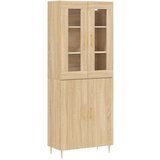 vidaXL Visoka komoda hrasta sonome 69 5x34x180cm od konstruiranog drva | shoptok.hr