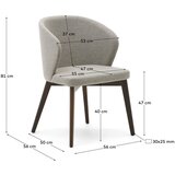 Kave Home Bež jedilni stoli v kompletu 2 ks Darice – | Shoptok.si