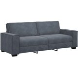 Dvodijelni set sofa s jastucima, tamno sivi baršun | shoptok.hr