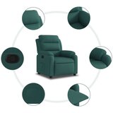  Naslanjač iz temno zelenega blaga | Shoptok.si