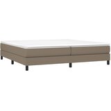  Okvir za krevet s oprugom smeđesivi 200x200 cm od tkanine | shoptok.hr
