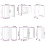  11-dijelni set kuhinjskih ormarića Lucca konstruiranog drva | shoptok.hr