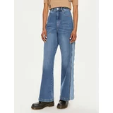 Munthe Jeans hlače Obbia 242140024207 Modra Wide Leg