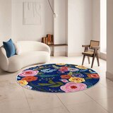 Conceptum Hypnose Kece-Fr68 tepih u mornarsko plavoj (100 x 100 cm) | Eponuda.com