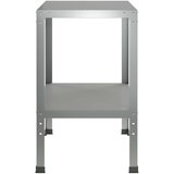  Stol za presađivanje 80 x 50 x 80 cm Pocinčani čelik Srebrna | shoptok.hr