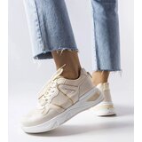Gemre Beige sneakers made of combined materials Caya | Shoptok.si