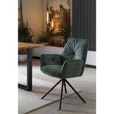 Livetastic Naslanjač Vintage, Temno Zelena, Vrtljiv | Shoptok.si
