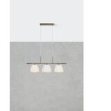 Markslöjd 108975 - Luster na sajli OXFORD 3xE14/40W/230V mesing/bela | Eponuda.com
