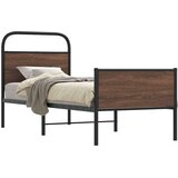vidaXL Posteljni okvir brez vzmetnice 80x200 cm rjav hrast inž. les Cene