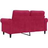  Dvosjed crvena boja vina 120 cm baršunasti | shoptok.hr