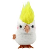  Jumping Parrot Wind-Up Plush Toy Decoration White | shoptok.hr