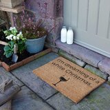 Artsy Doormats Otirač s božićnim motivom od kokosovih vlakana 40x60 cm White Wine Christmas – | shoptok.hr