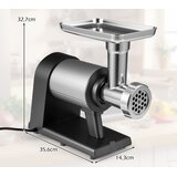  Aparat za mletje mesa s 2000W, 3 cevmi za nadev klobas, 3 perforiranimi diski, črne barve | Shoptok.si