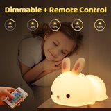 ONE FIRE Silikonska LED nočna lučka zajček z daljincem | Shoptok.si