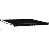 Nadstrešnica Crna 400 × 300 cm Poliester i metal | shoptok.hr