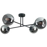 Luster na šipci VASCO 4xE27/60W/230V crna/zadimljena crna Cene