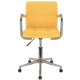 Furnova Vrtljiv jedilni stol gorčično rumeno blago, (21928694) | Shoptok.si