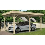 Male kuće Drvena vrtna kuća TENERIFE 380 × 536 cm – bez završnog krovnog pokrova | shoptok.hr