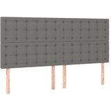  box spring s madracem LED tamnosivi 180x200 cm tkanina | shoptok.hr
