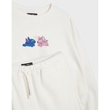 Sinsay Trenirka komplet: sweatshirt i wide leg hlače Stitch | shoptok.hr
