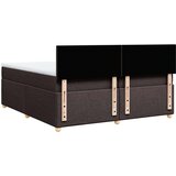 vidaXL Box spring postelja z vzmetnico temno rjav 200x200 cm blago, (21306833) | Shoptok.si