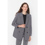 Trendyol Gray Blazer Jacket Cene