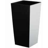 KADAX cvetlični lonec + vložek, visoko vrtno stojalo za rože, črno sijajno, 68 cm, (5000350801) | Shoptok.si